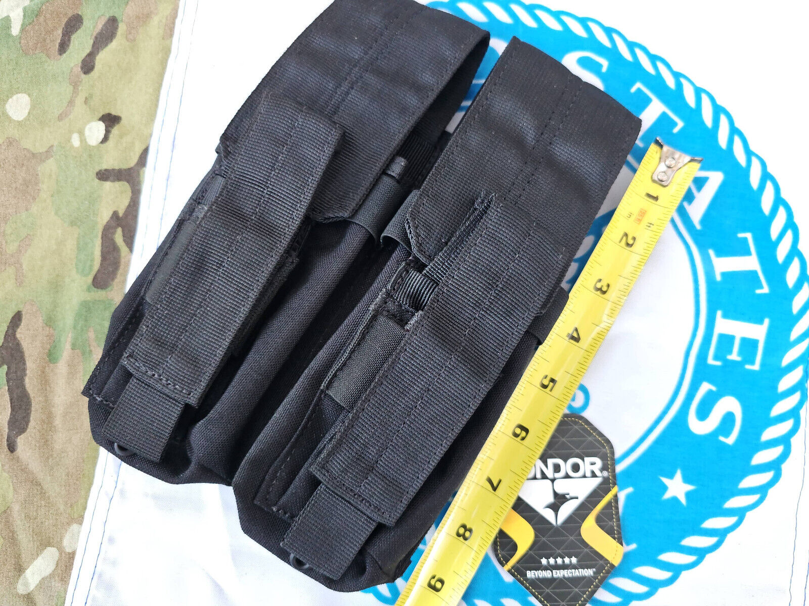 New Condor MA71 MOLLE Black Double Magazine Plate Carrier Pouch V1.0