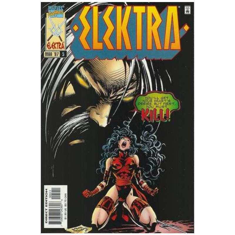 Elektra #5 1996 series Marvel comics NM minus Full description below [k}