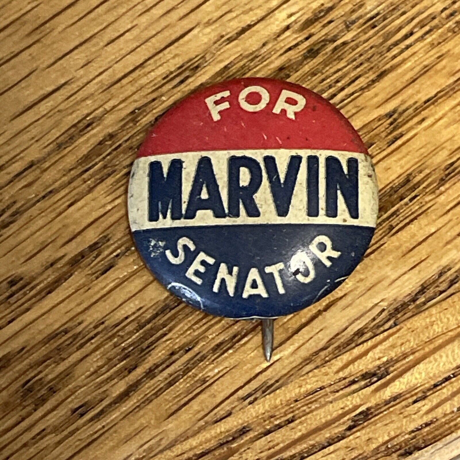 1976\'s Marvin Senator Campaign Button Pin- BASTIAN BROS, RARE Marvin Leonel Esch