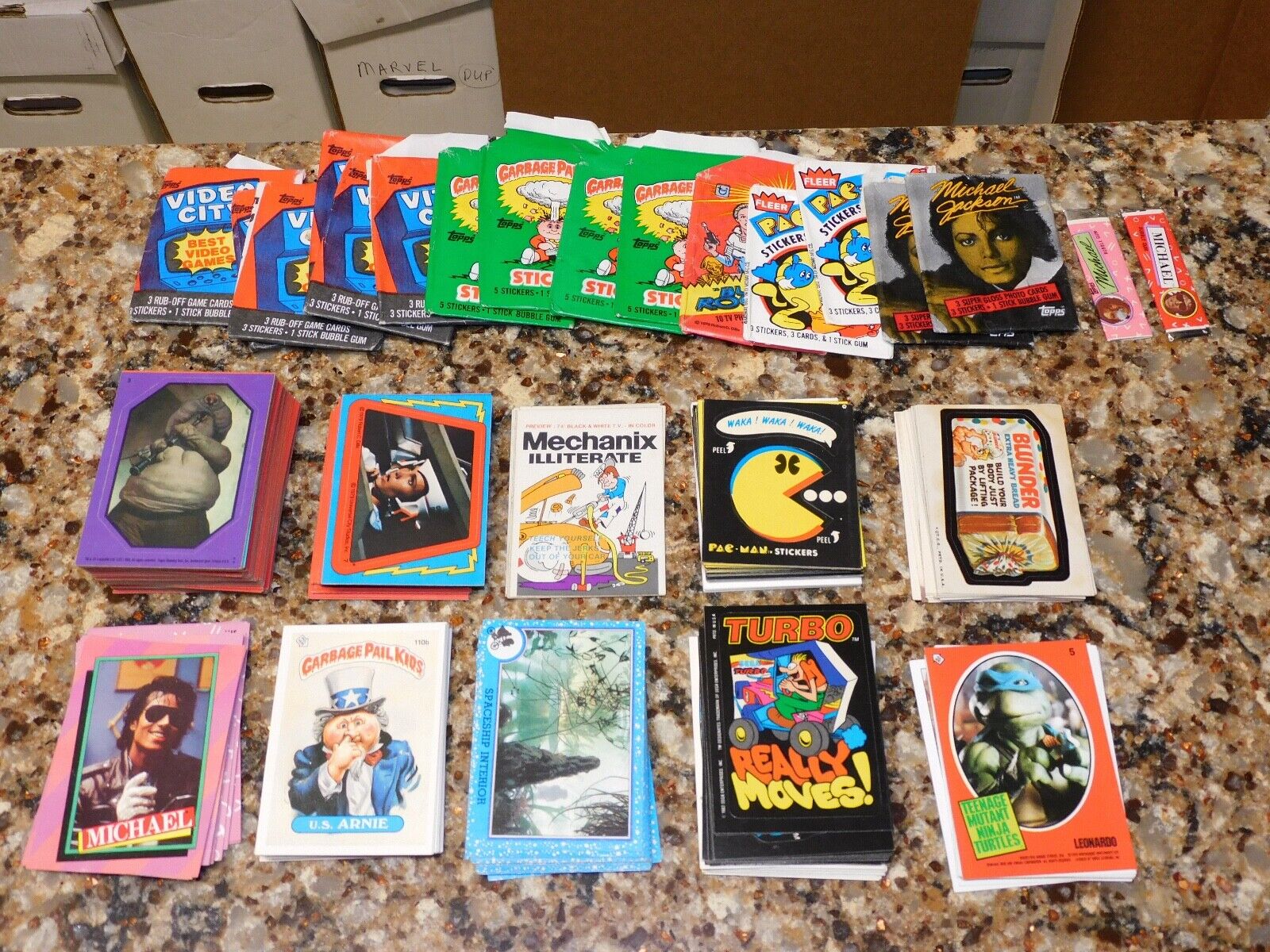 245 MIXED NON SPORTS CARD MIXED LOT STAR WARS GARBAGE PAIL KIDS WACKY PACKAGES