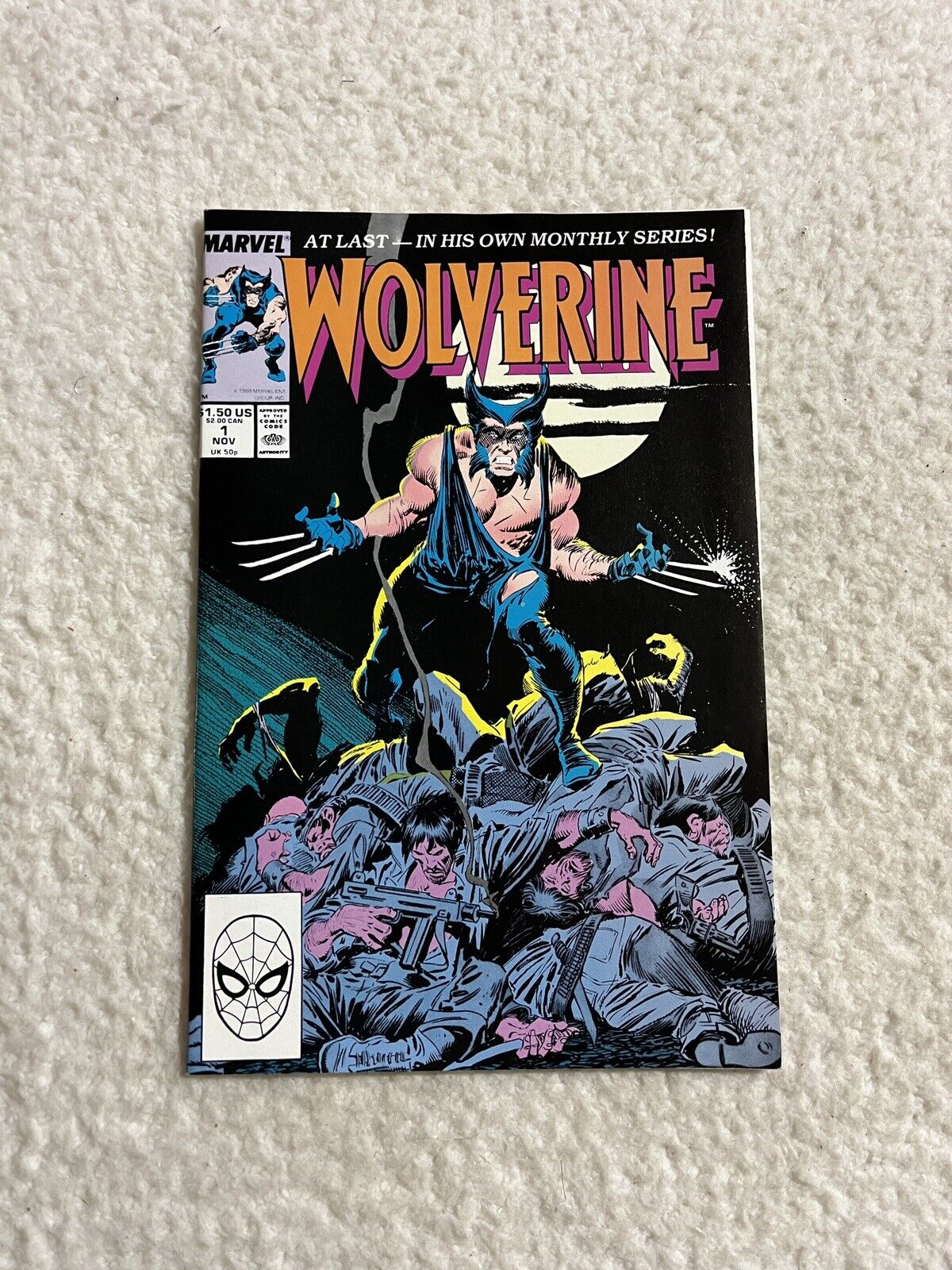 Wolverine #1 Marvel Comics 1988 First Appearance Of Patch