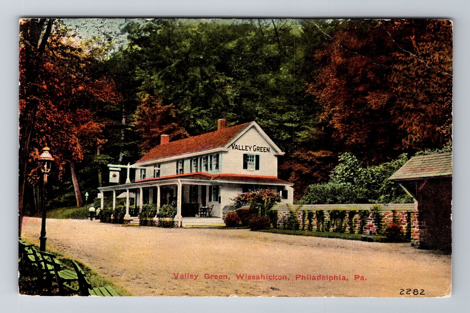 Philadelphia PA-Pennsylvania, Valley Green, Wissahickon, Vintage Postcard