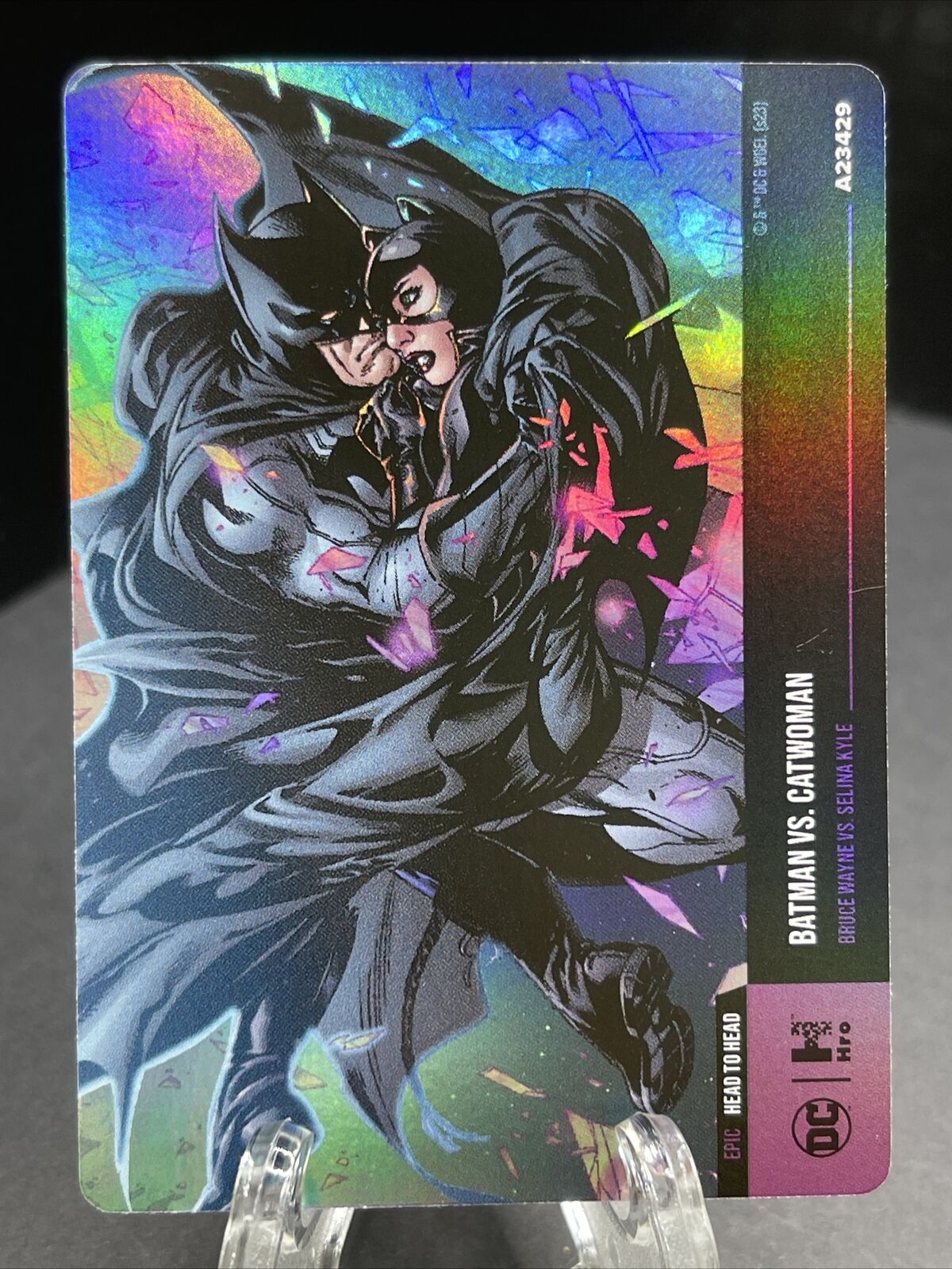 Batman Vs Catwoman DC Hybrid Trading Card 2023 Chapter 4 Epic Holo #A23429
