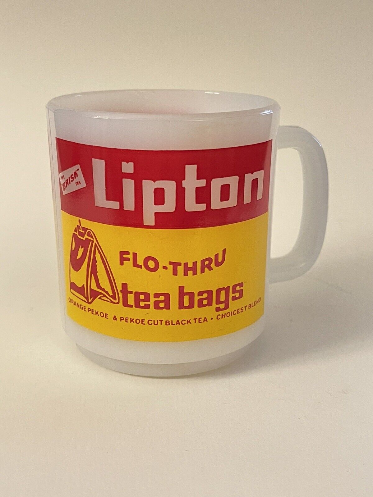 Lipton Flo-Thru Tea Bag Mug EUC- Hard To Find