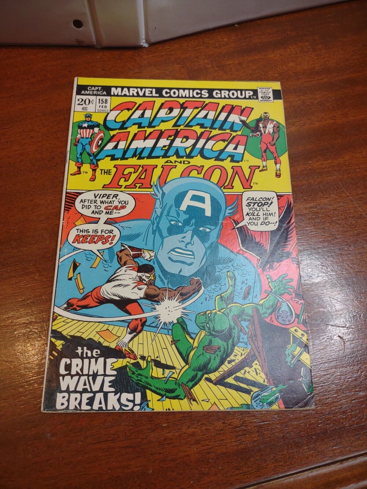 Rare 1973 Captain America #158 Marvel Comics Group 20¢