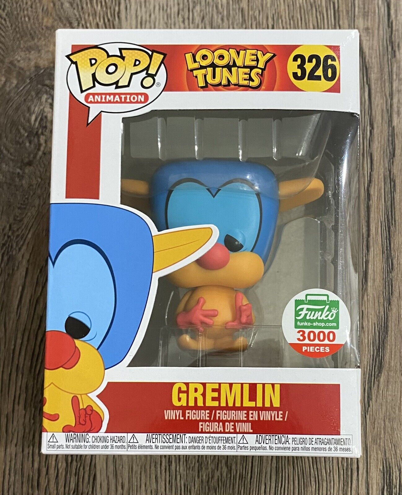 Funko Pop Looney Tunes - Gremlin #326 Funko Shop Exclusive LE3000 w/ Protector