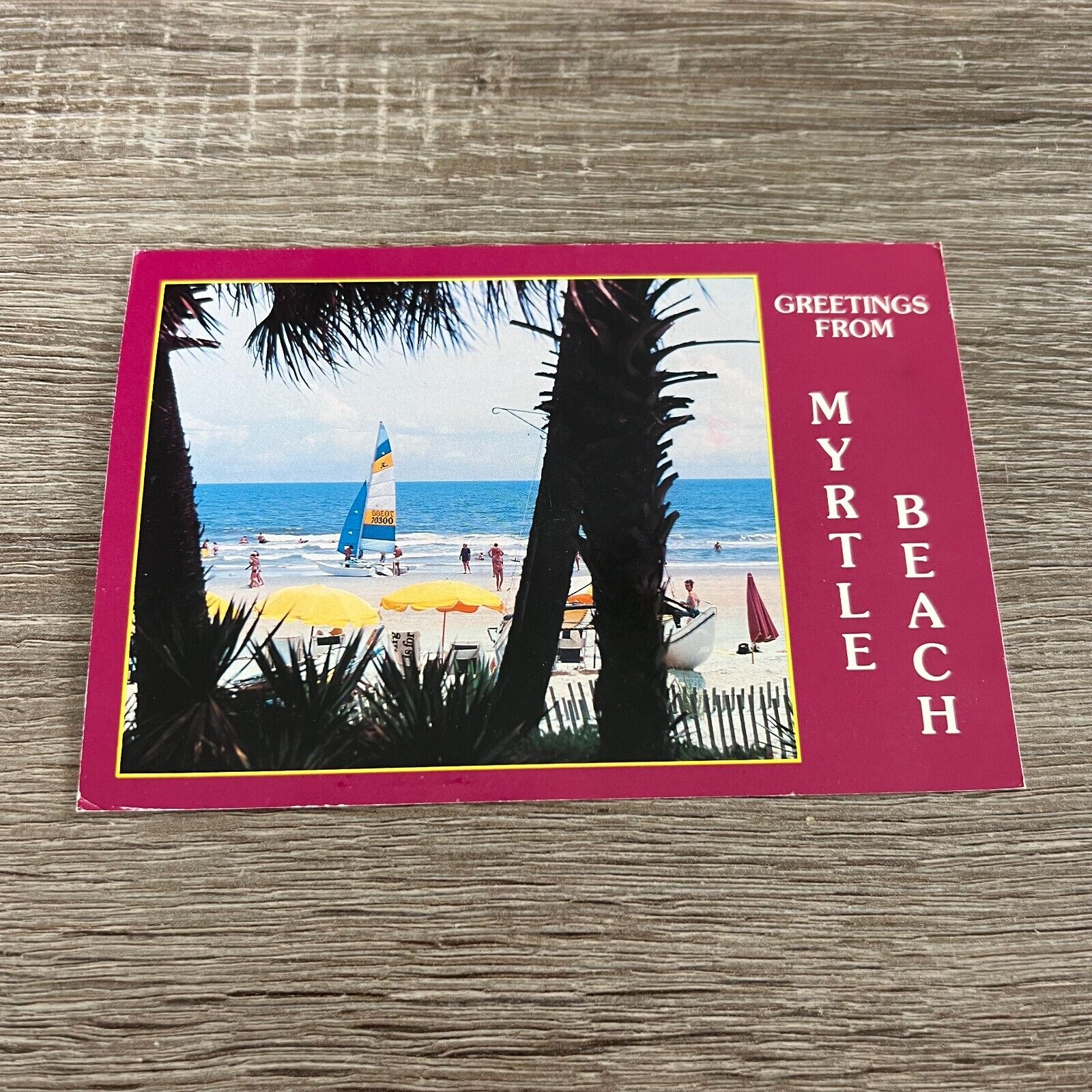 Postcard Greetings from Myrtle Beach South Carolina SC Postmarked 1991 Vintage