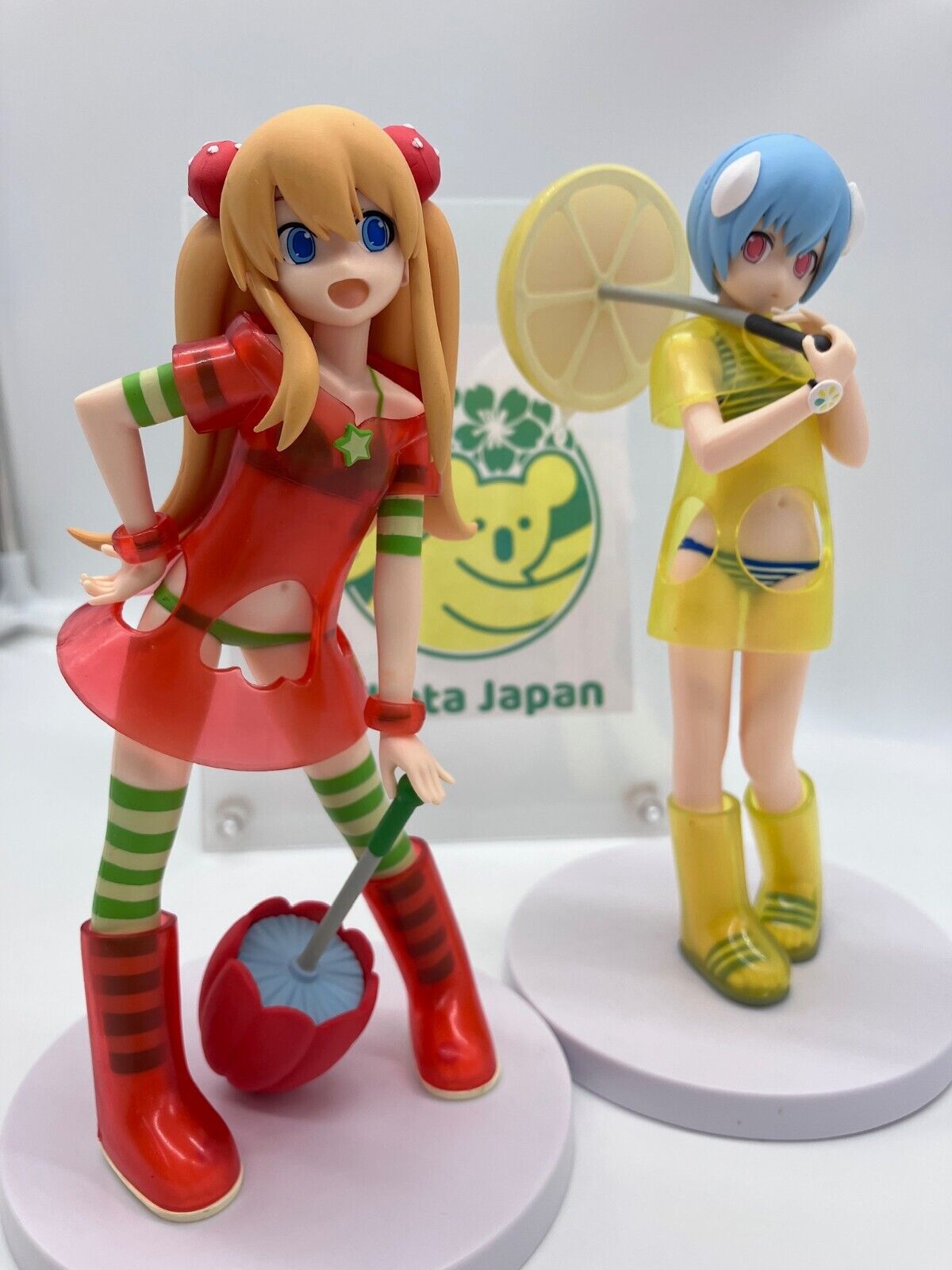SEGA Neon Genesis Evangelion Fruits punch Rei Asuka Figure Set Anime Manga Toy  