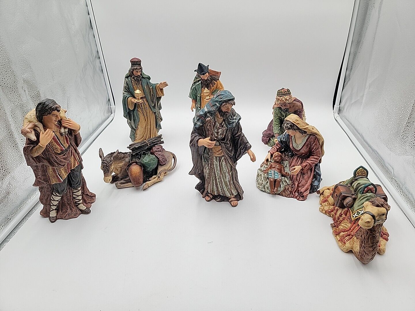 O\'Well 10 Piece Large Nativity Figurine Scene Set Collectors Edition Up To 10.5\