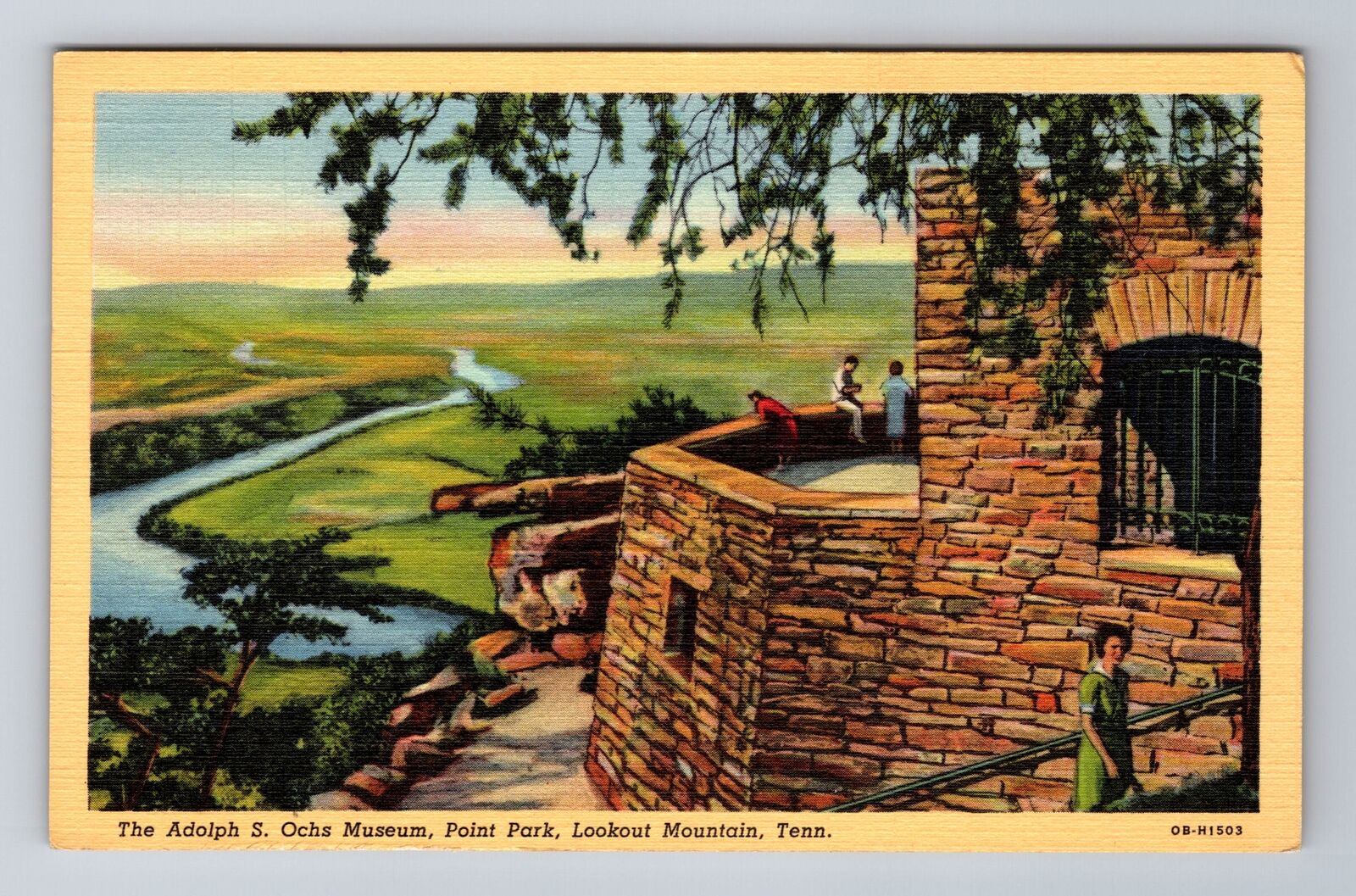 Lookout Mountain TN-Tennessee, The Adolph S Ochs Museum, Vintage Postcard