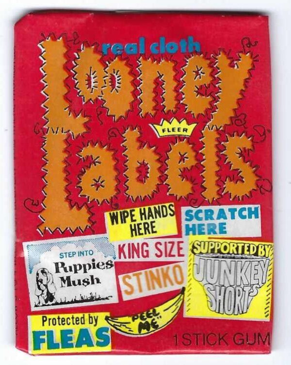 Vintage 1969 Fleer  Looney Labels Real Cloth Wax Pack - Unopened