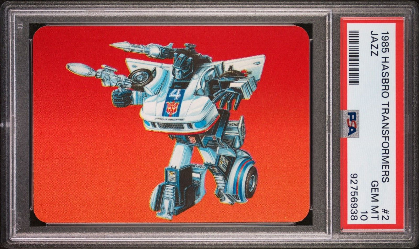 1985 Hasbro Transformers #2 Jazz PSA 10