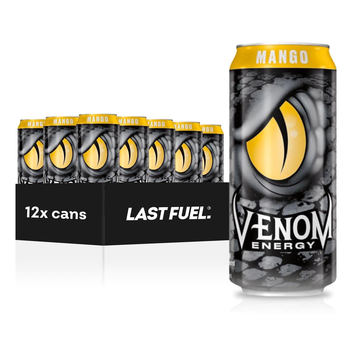 VENOM Energy Drink MANZGO - 16 Fl oz Each (Pack of 24 Cans)