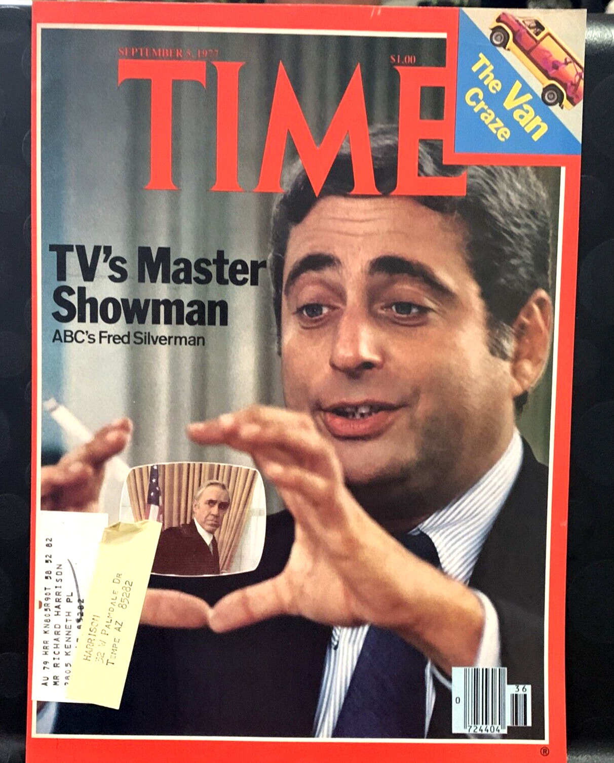 Time Magazine Cover Page Wall Art TV\'s Master Showman Fred Silverman Sept 5 1977