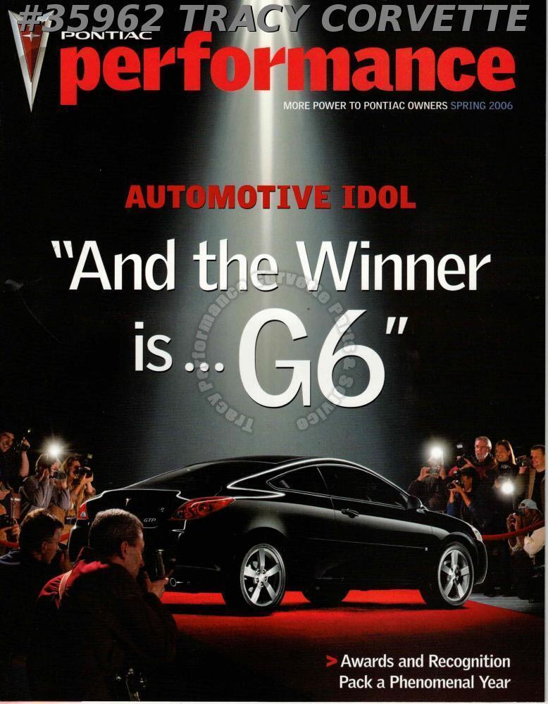 Spring 2006 Pontiac Performance Ray Laethem Pontiac Magazine G6