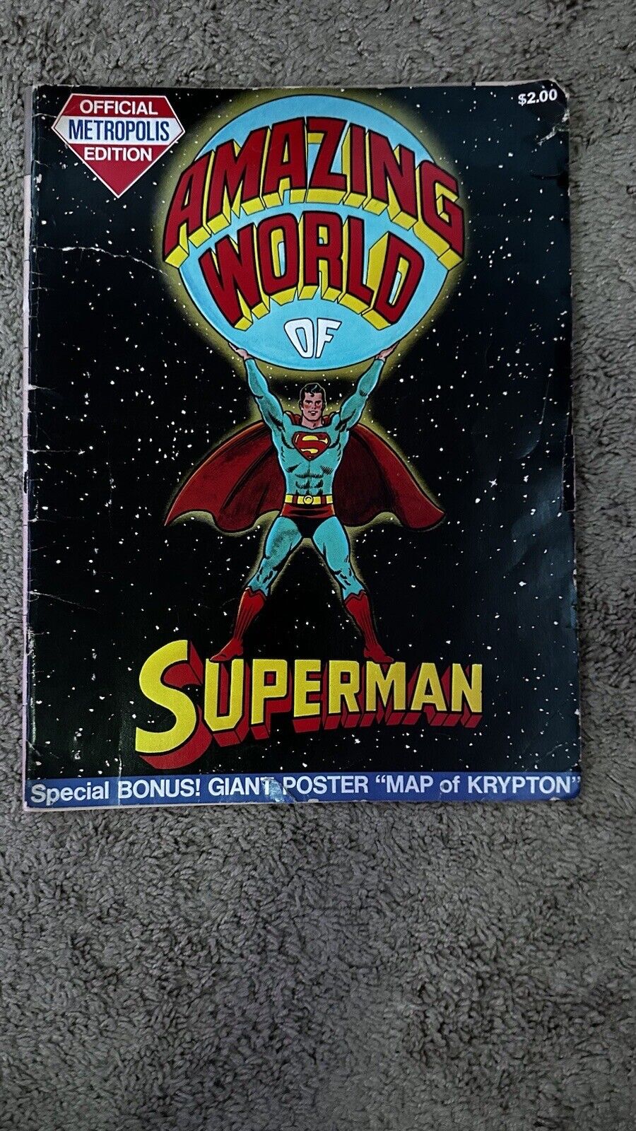Amazing World of Superman Official Metropolis Edition 1973 DC Oversized Comic