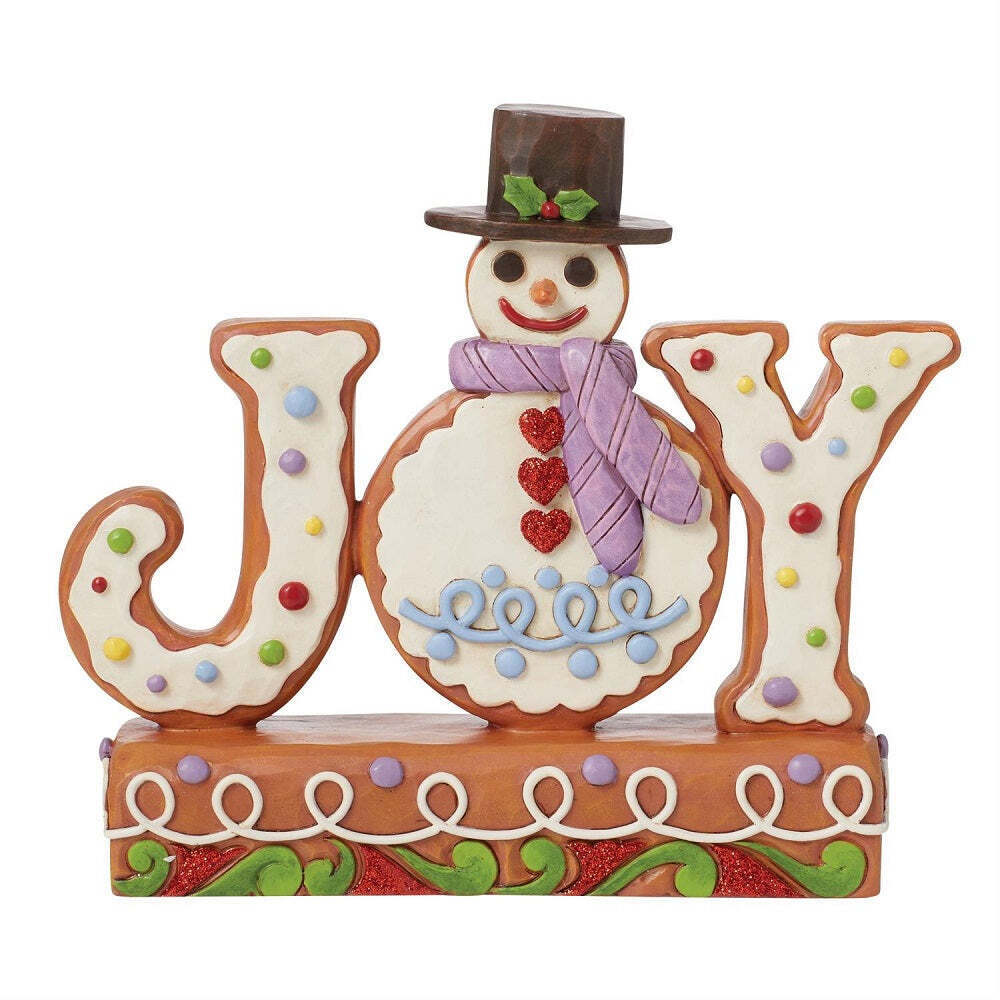 Jim Shore Heartwood Creek Gingerbread JOY Figurine-6015434