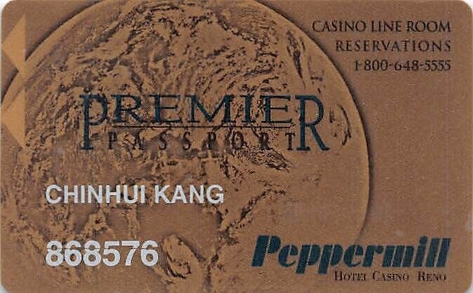 Peppermill Casino - Reno, NV - 3rd Issue Slot Card