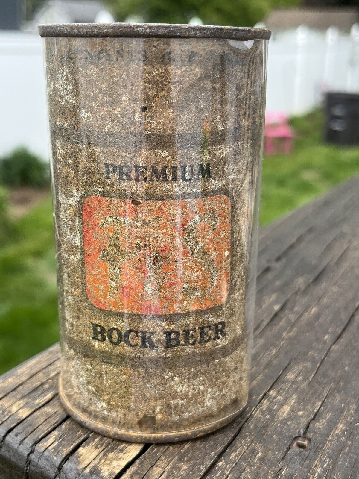 SUPER RARE F&S BOCK FLAT -NEVER SEE THIS CAN around In Any Condition