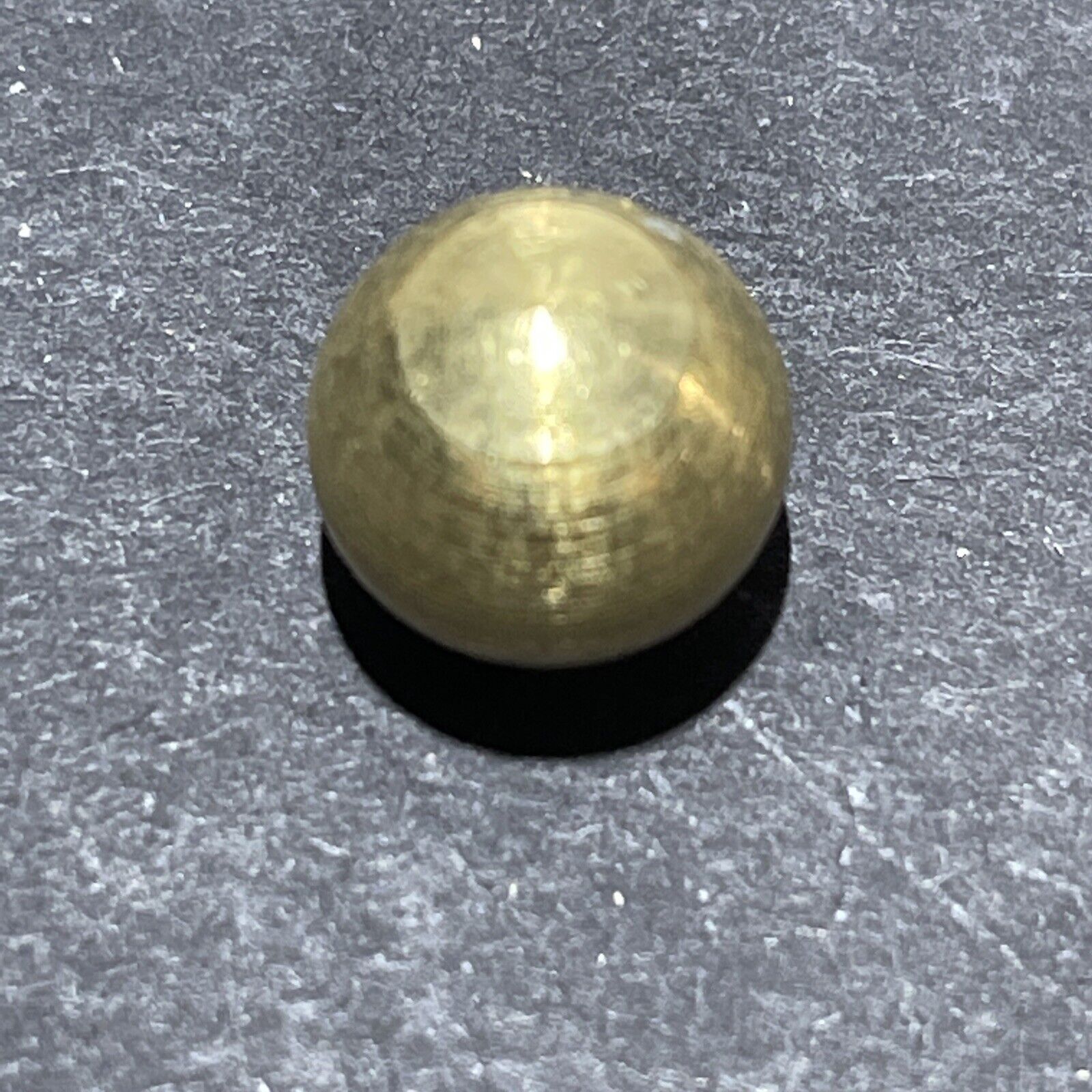 1/2 solid brass Unfinished ball with 6/32 threaded hole Lot Of 6 Pieces