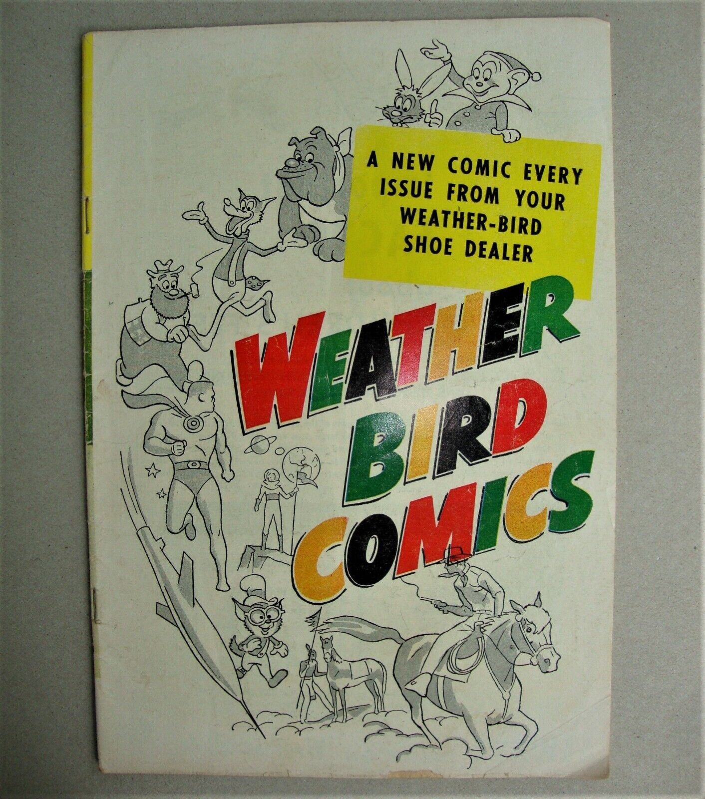 Weather-Bird GIveaway Comic Felix the Cat 1958 Kaylor\'s Shoe Store Evansville IN