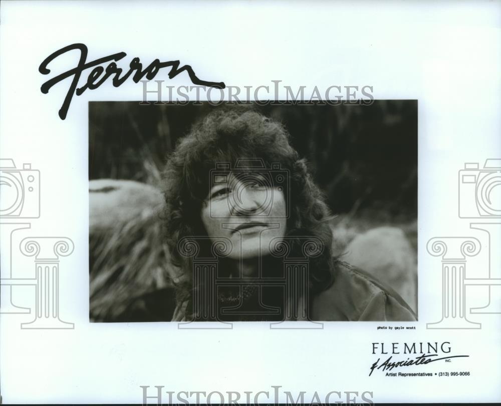 1989 Press Photo Ferron, folk singer, songwriter and musician. - spp34302