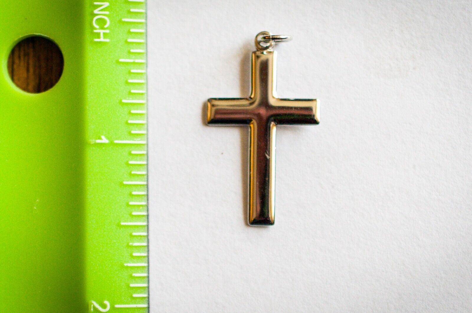 Plain Sterling Cross by the Bliss Company, mis-engraved \