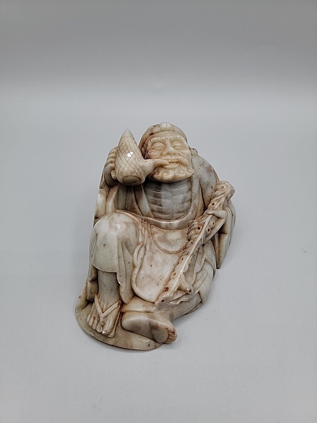 Vintage Chinese Carved Soapstone Figure 