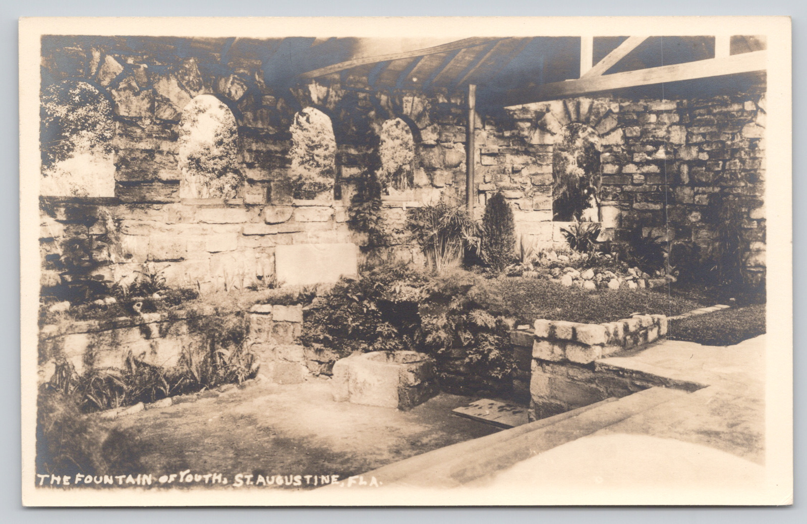 RPPC The Fountain Of Youth, St. Augustine, Florida A390
