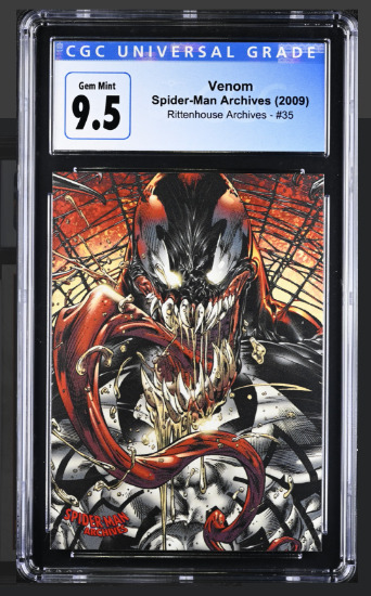 2009 Marvel Rittenhouse Archives Venom #35 Spider-Man Archives, CGC Graded 9.5