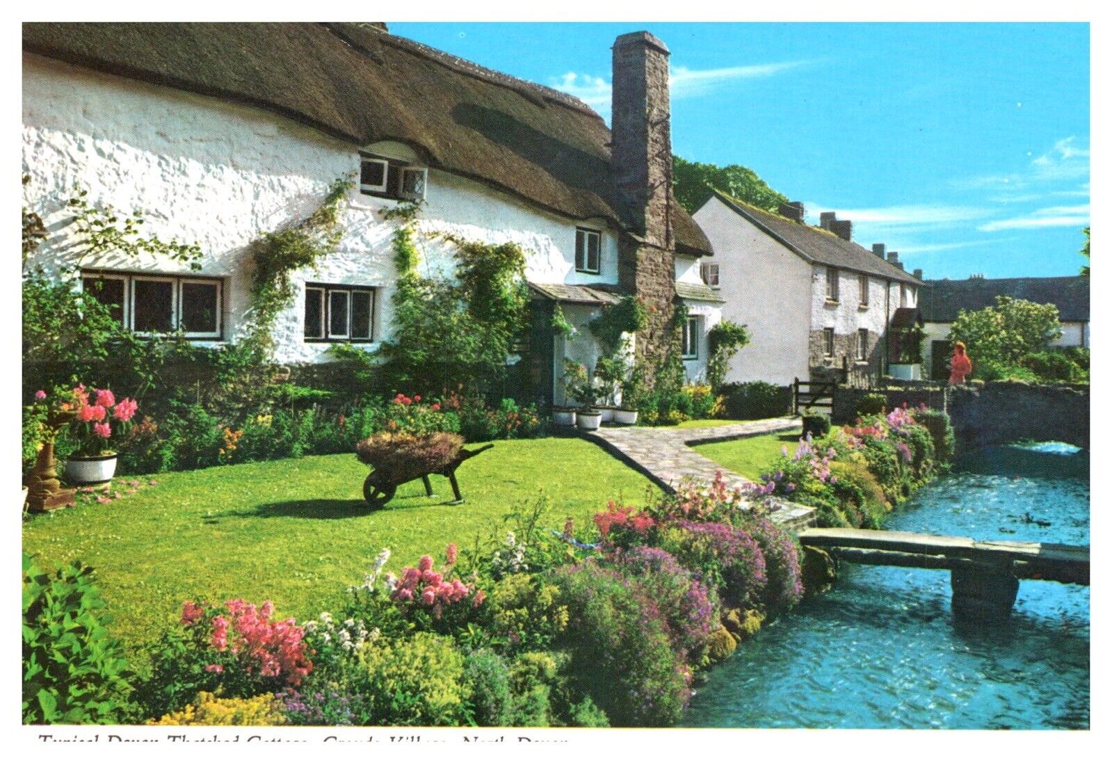 Croyde Village Devon Village Unposted Chrome Postcard