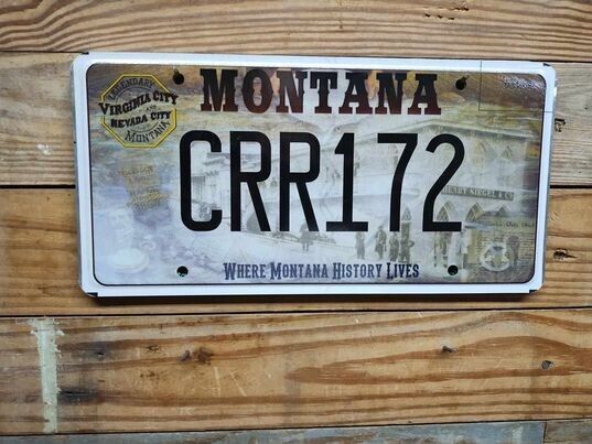 Montana 2015 expired Virgina City  License Plate~ CCR172