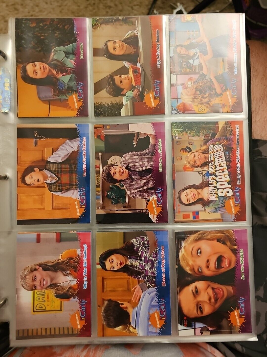 iCarly TOPPS Card Set 2009 COMPLETE BASE 90 Cards, Motion, Stickers, Relic, Etc