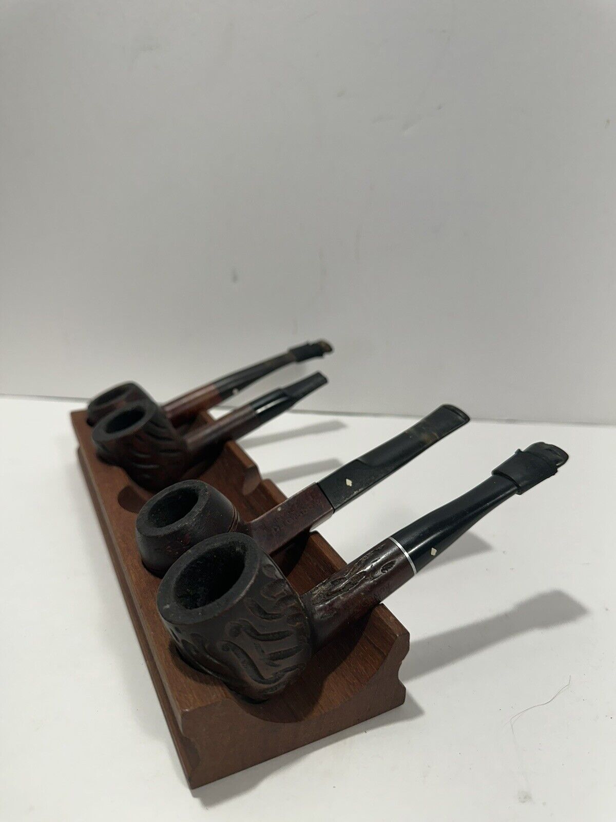 Dr. grabow Royal Duke pipe lot Of 4 + Pipe Stand (for 5) Made In Denmark