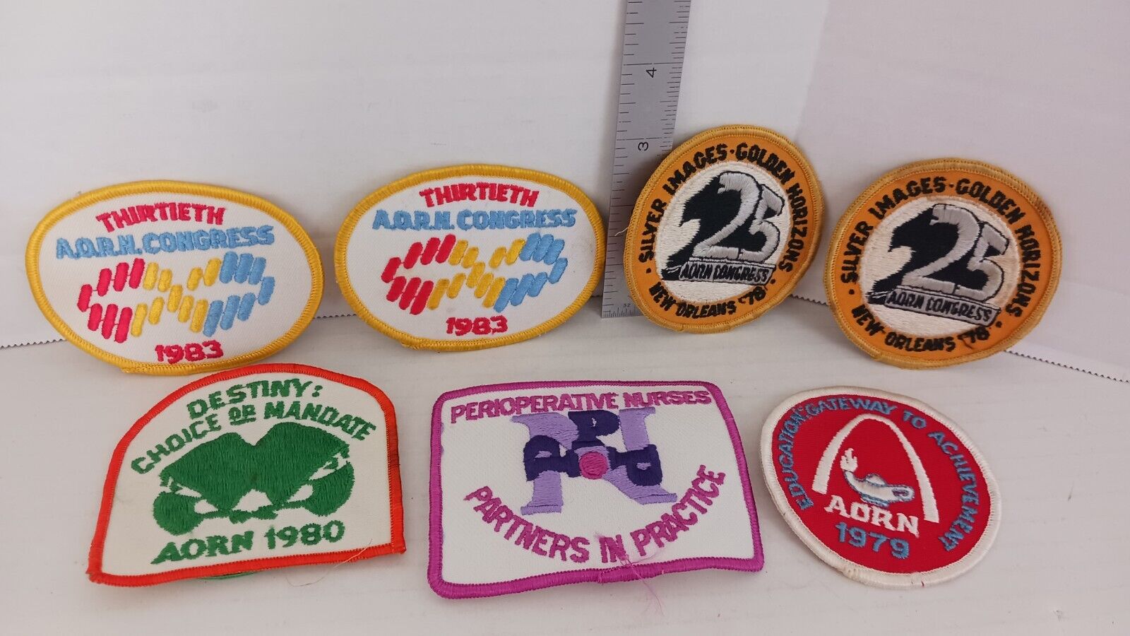 8 - 1978-1984 Vintage AORN Operating & Perioperative Nursing Patches