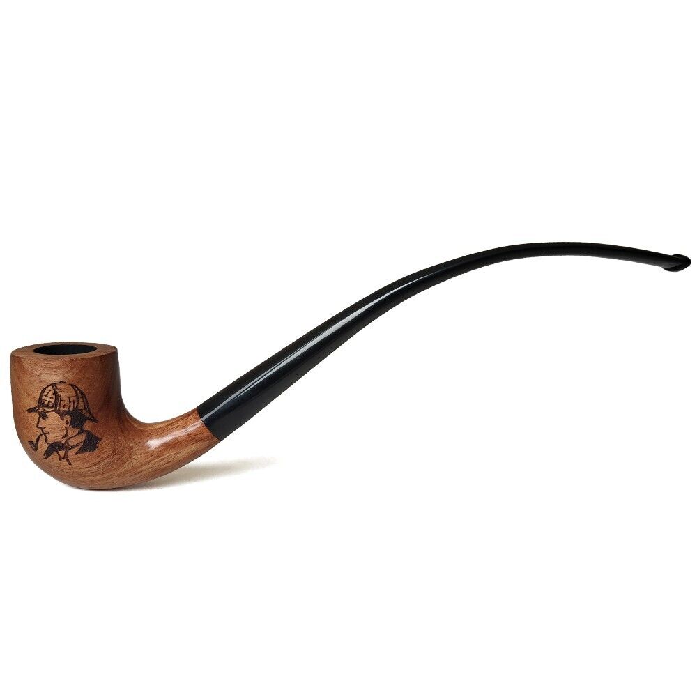10.2\'\' Long Tobacco Smoking Pipe Sherlock Holmes - (26cm) for 9mm Filter