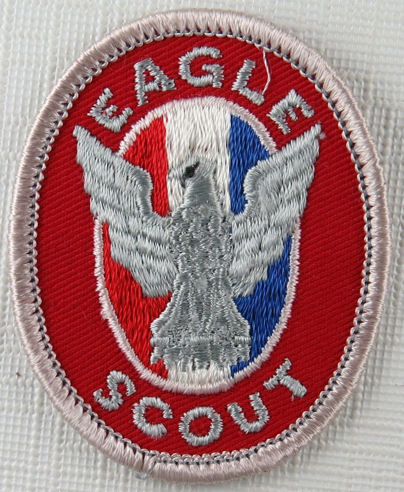 1975-1985 Eagle Scout Rank Patch Silver Eagle Type 8