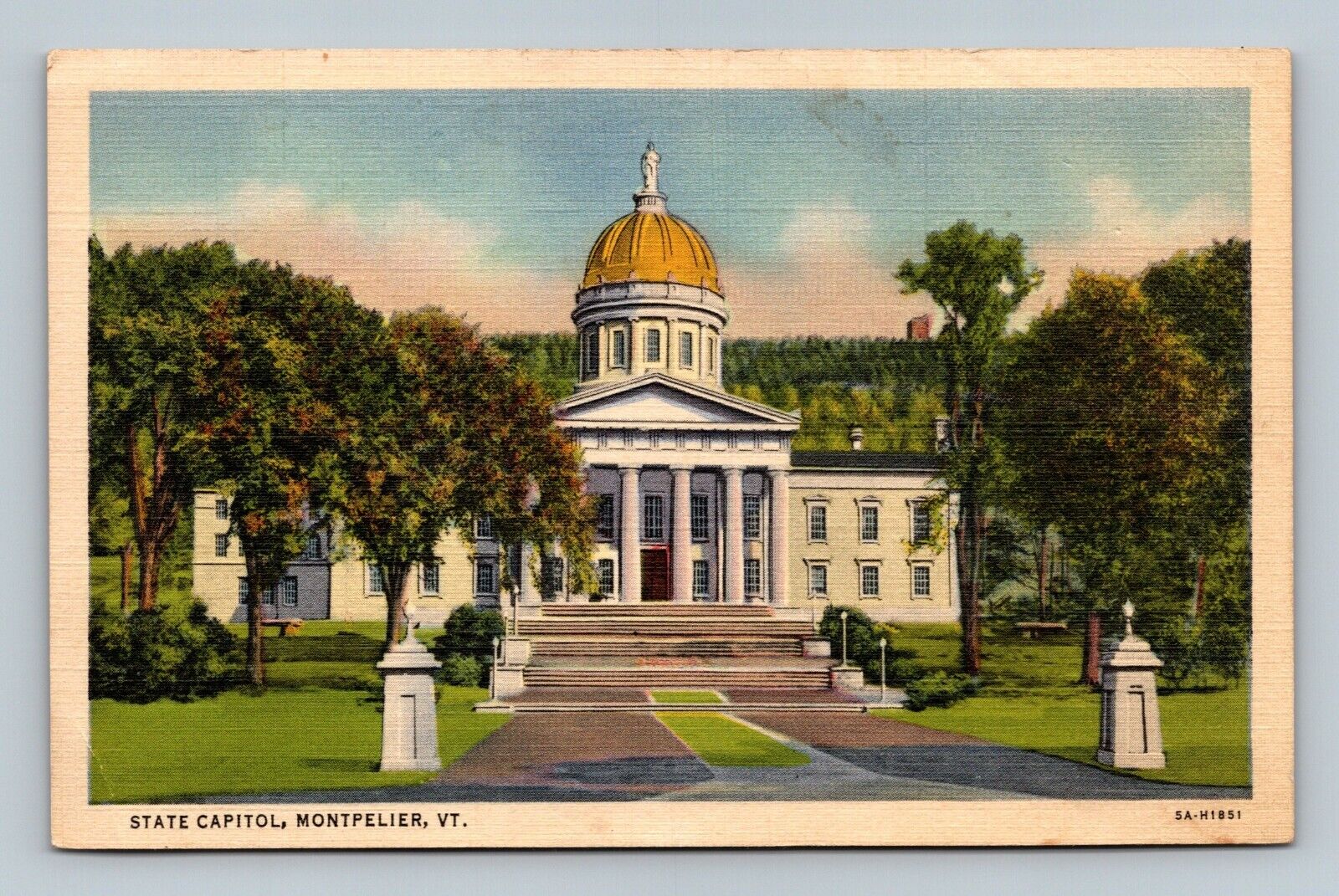 State Capitol Montpelier Vermont  Postcard
