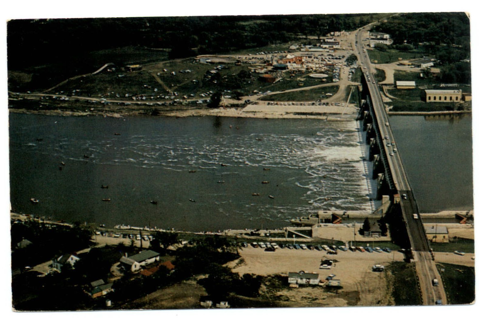 St Andrews Locks near Winnipeg Manitoba Canada ~ 1960s postcard