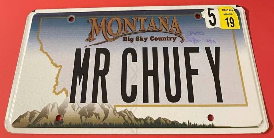 MR CHUFY Vanity License Plate Montana