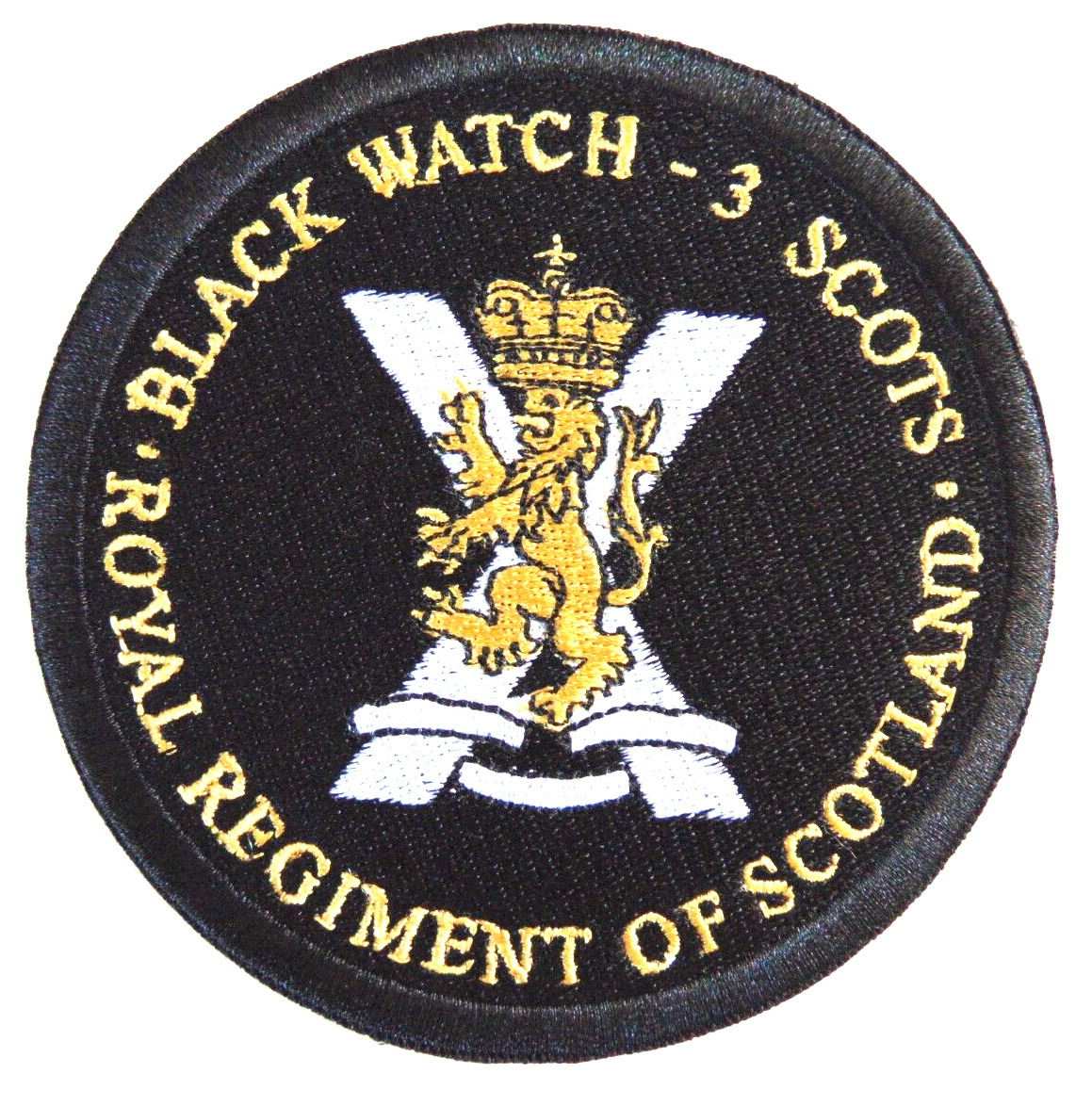 Royal Regiment of Scotland 3 Scots Black Watch Patch (Iron-on) (See Description)