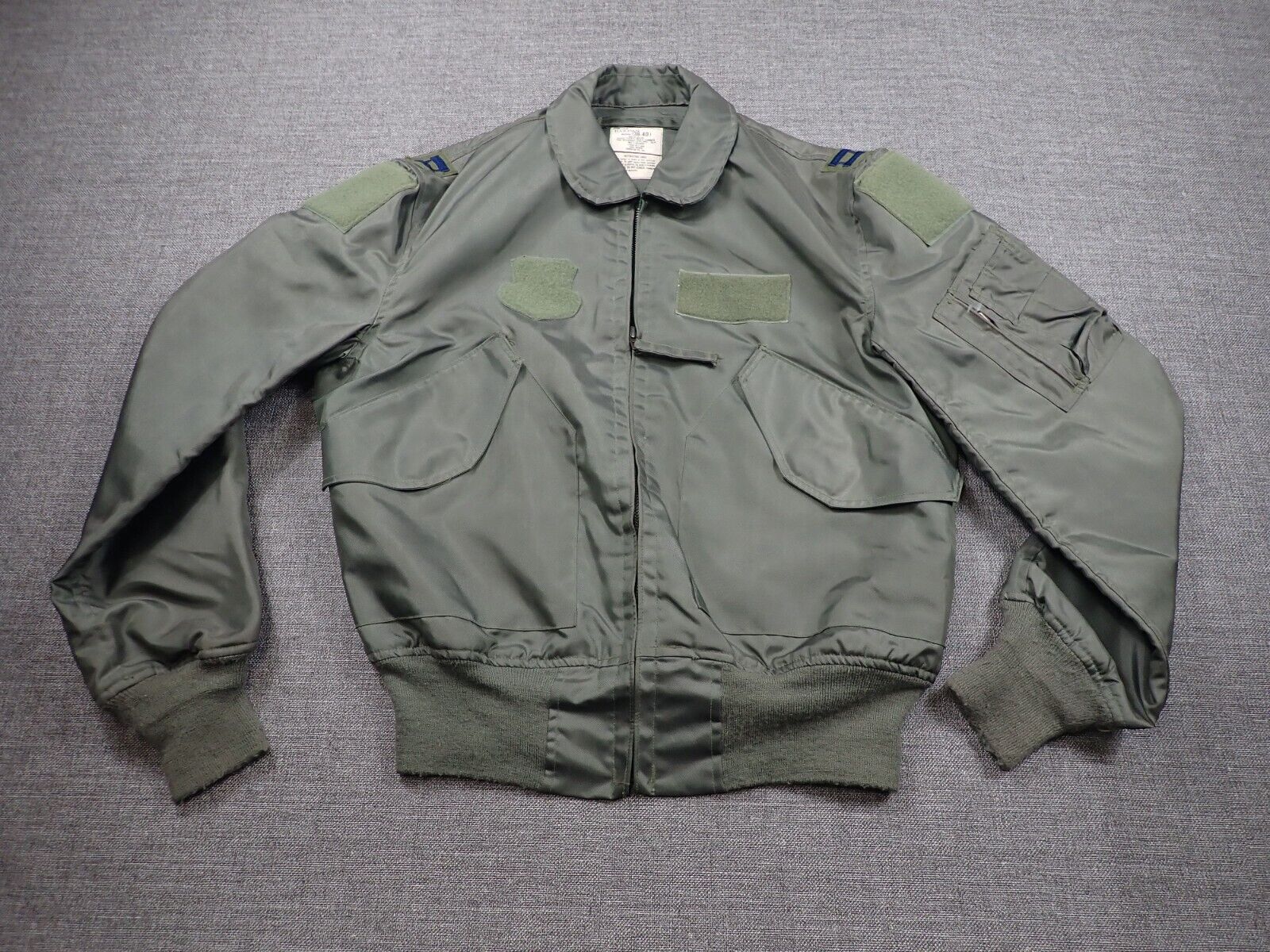 FR 100% Aramid Men's Summer Flyers Jacket Medium (38-40) Green MIL-J-83382c