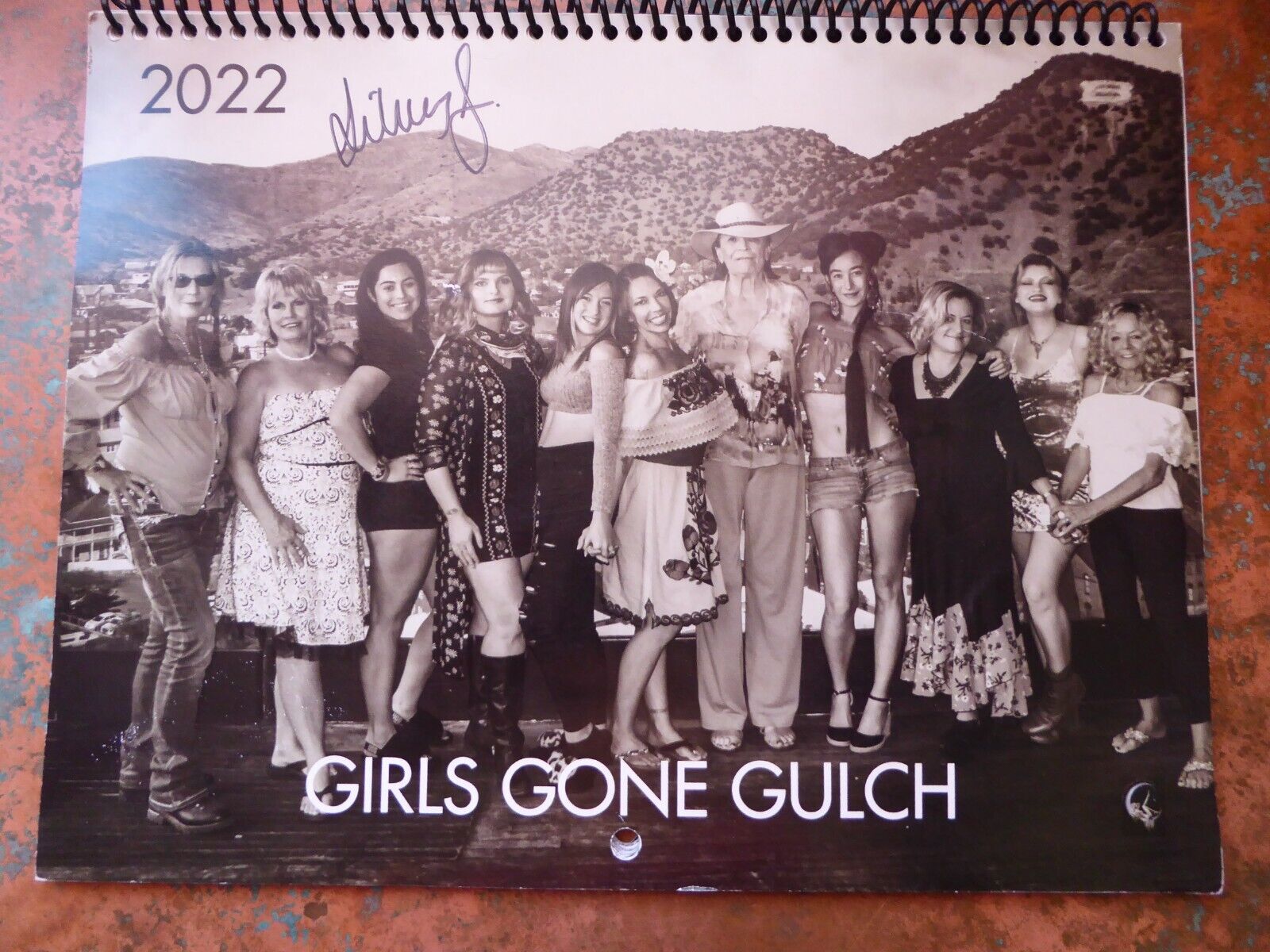 2022 Girls Gone Gulch Wall Calendar Bisbee Arizona Pin-up Erotica Autographs