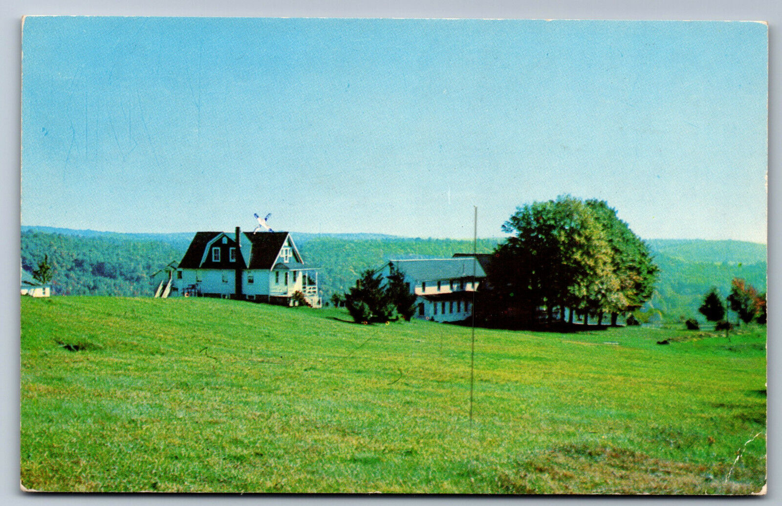 Postcard New York NY The Huff House Hotel Roscoe Catskill Mountains AE2