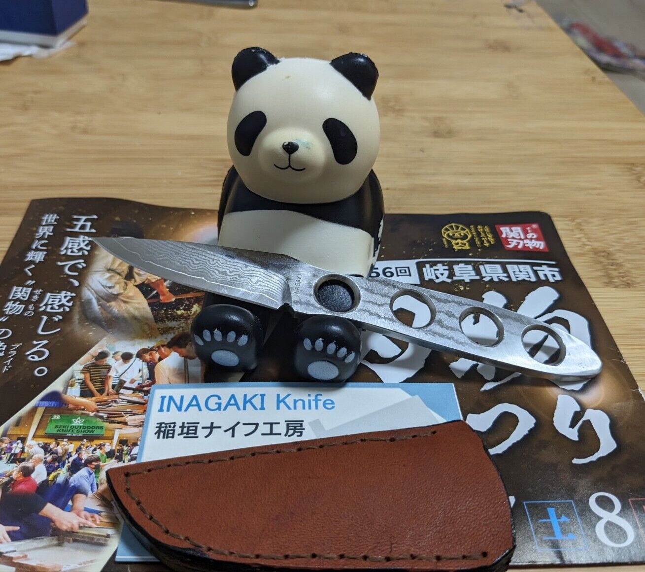 NEW！Fumio Inagaki Seki Japan！ Damascus Craft Knife Kiridashi Kogatana Hand made