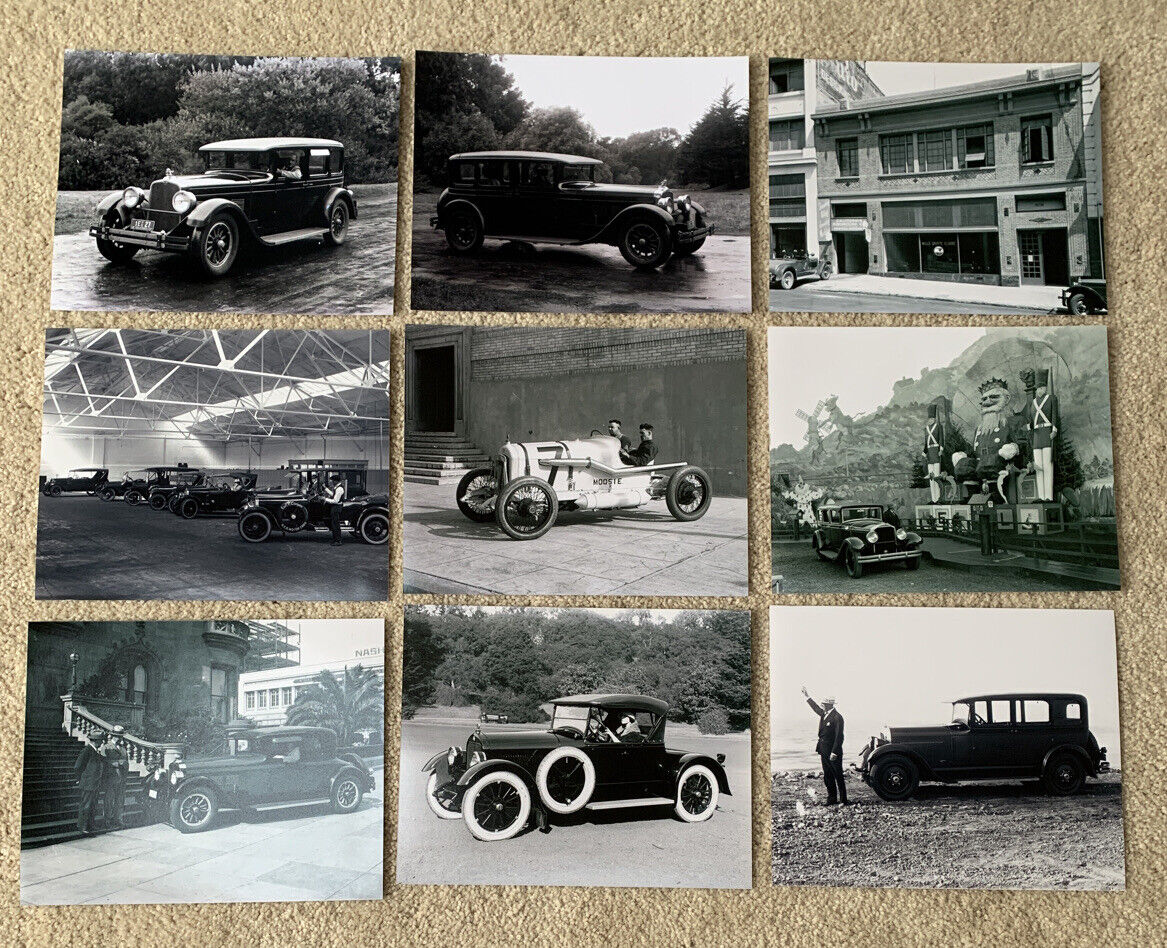 Lot Of (9) 8X10 Photos 1920s Stutz/Studebaker/Wills St Claire/Stearns-Knight