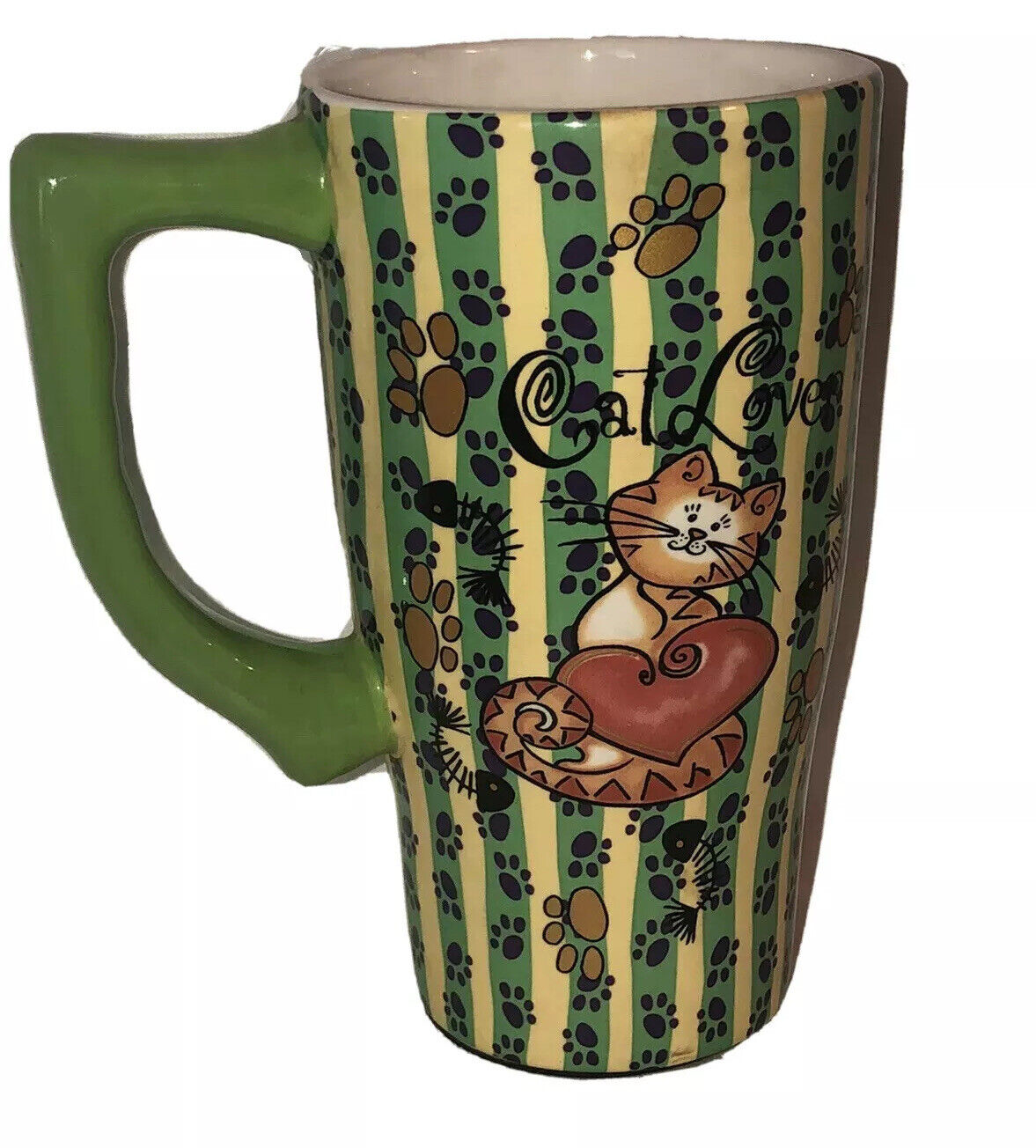 Large Ceramic Coffee Mug Cat Lovers