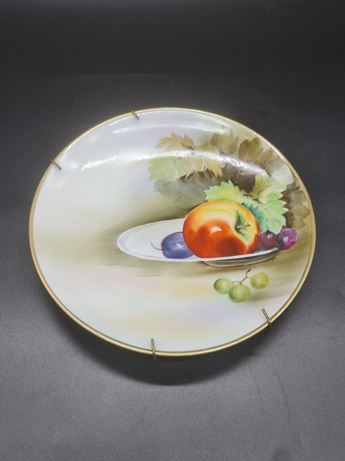 Vintage Noritake Plate Fruit White Japan