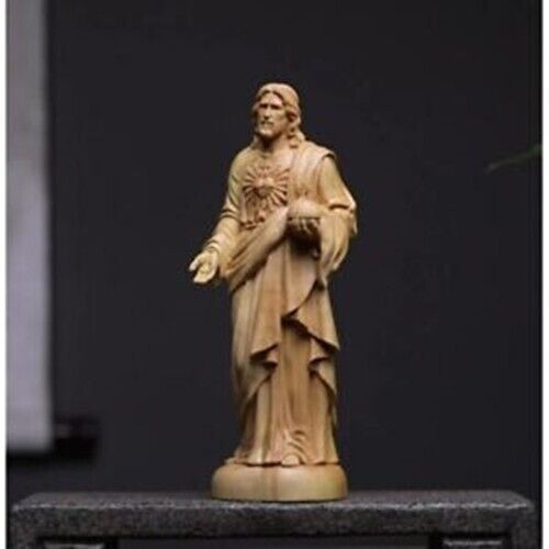 Wood Carving Jesus Statue Home Decoration Religious Solid Wood Carving