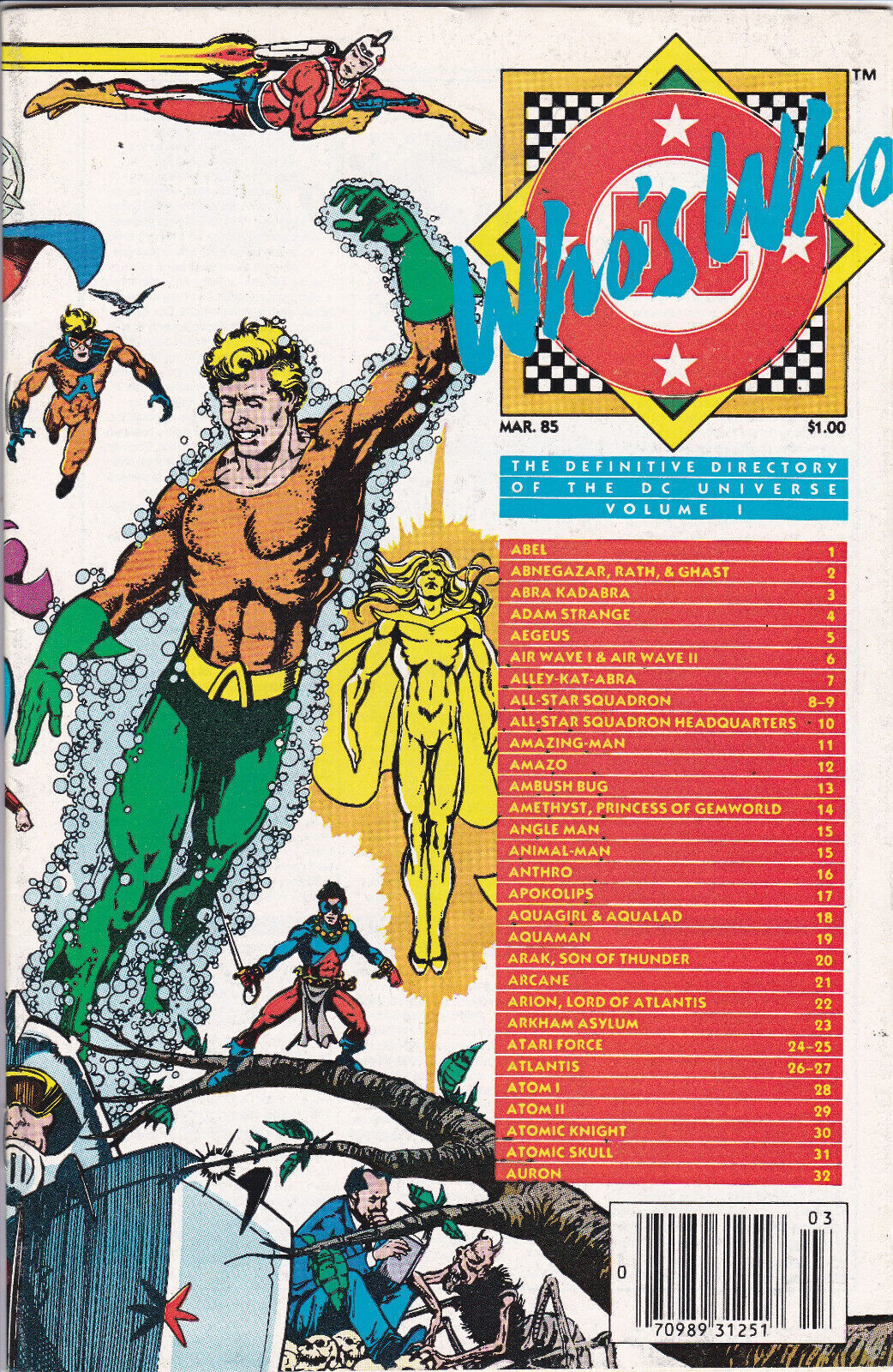 Who\'s Who:The Definitive Directory of the DC Universe #1,1985,DC,Newsstand